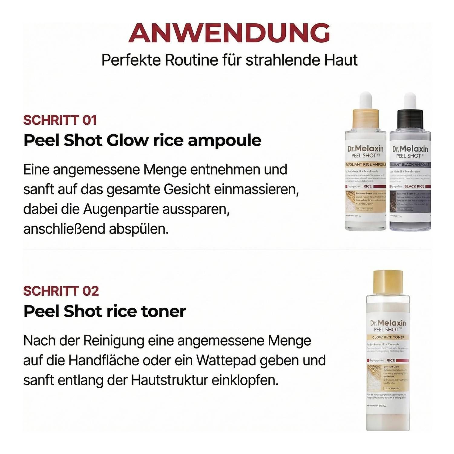 Dr. Melaxin Peel Shot Glow White Rice Toner 200ml