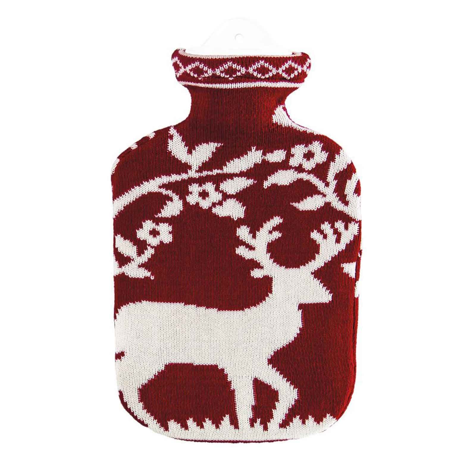 Sänger Wärmflasche Strick Öko-Tex Hirsch