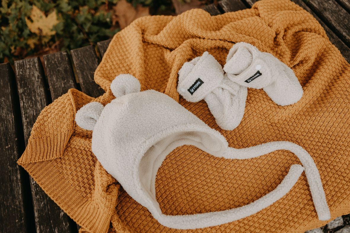 T-TOMI Cap TEDDY Cream (0-3 Monate)