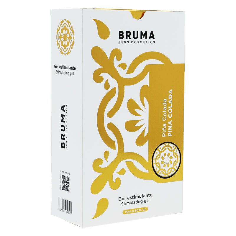 Bruma Sens Cosmetics Pina Colada Stimulating Gel Verpackung.
