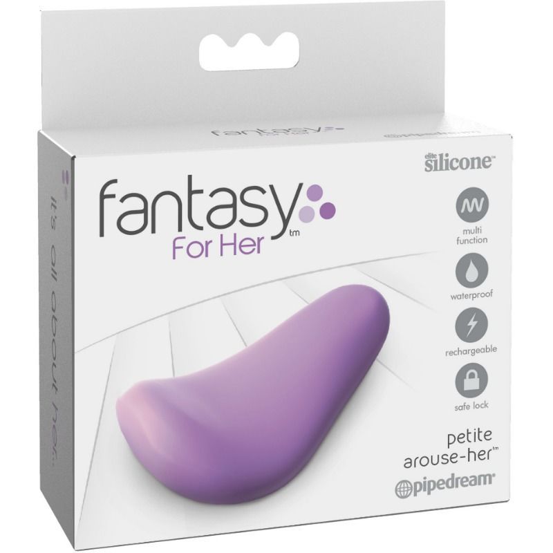 Verpackung des lila Vibrators mit Produktabbildung