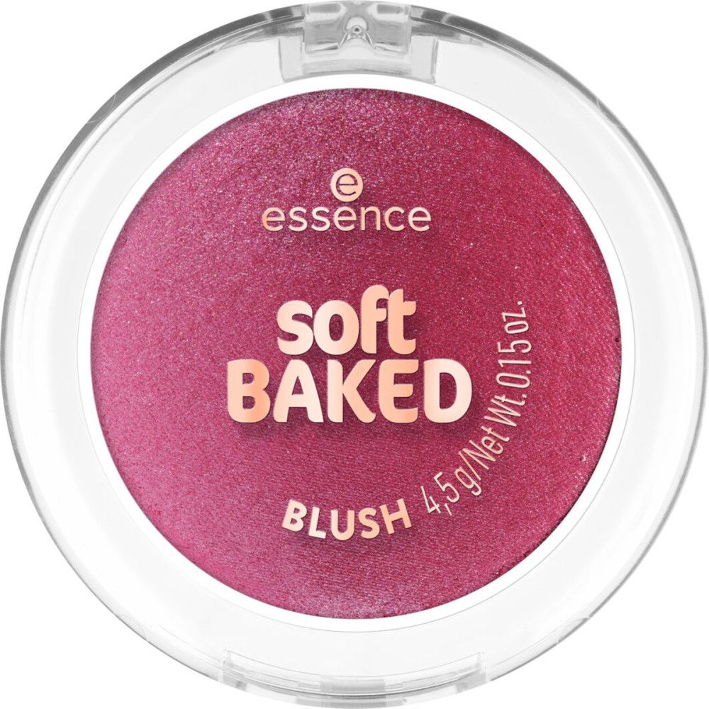 Runder Rouge-Puder in einer transparenten Dose. Auf dem Puder steht "soft BAKED BLUSH".