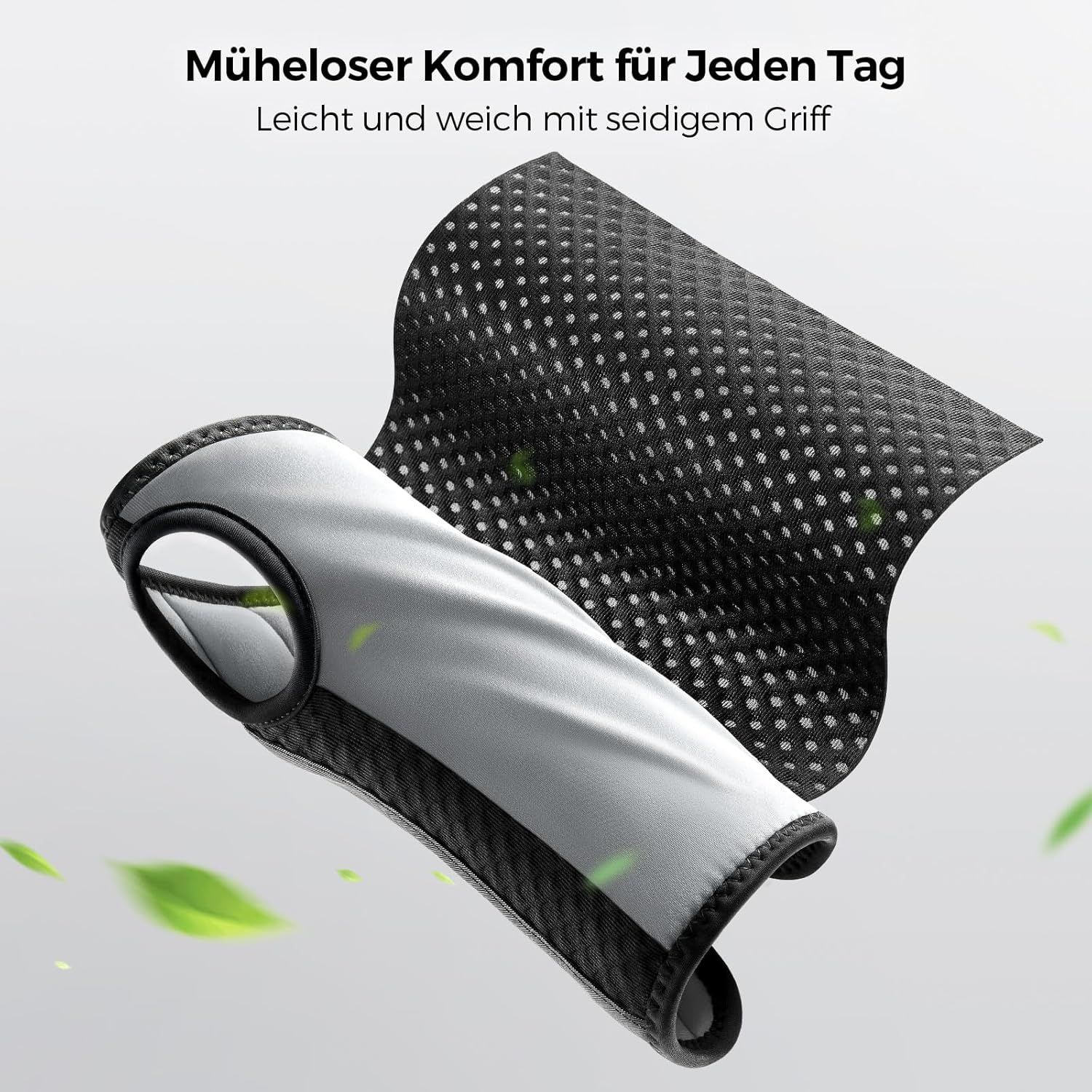 Leichte, atmungsaktive Handgelenkbandage mit Netzmaterial.