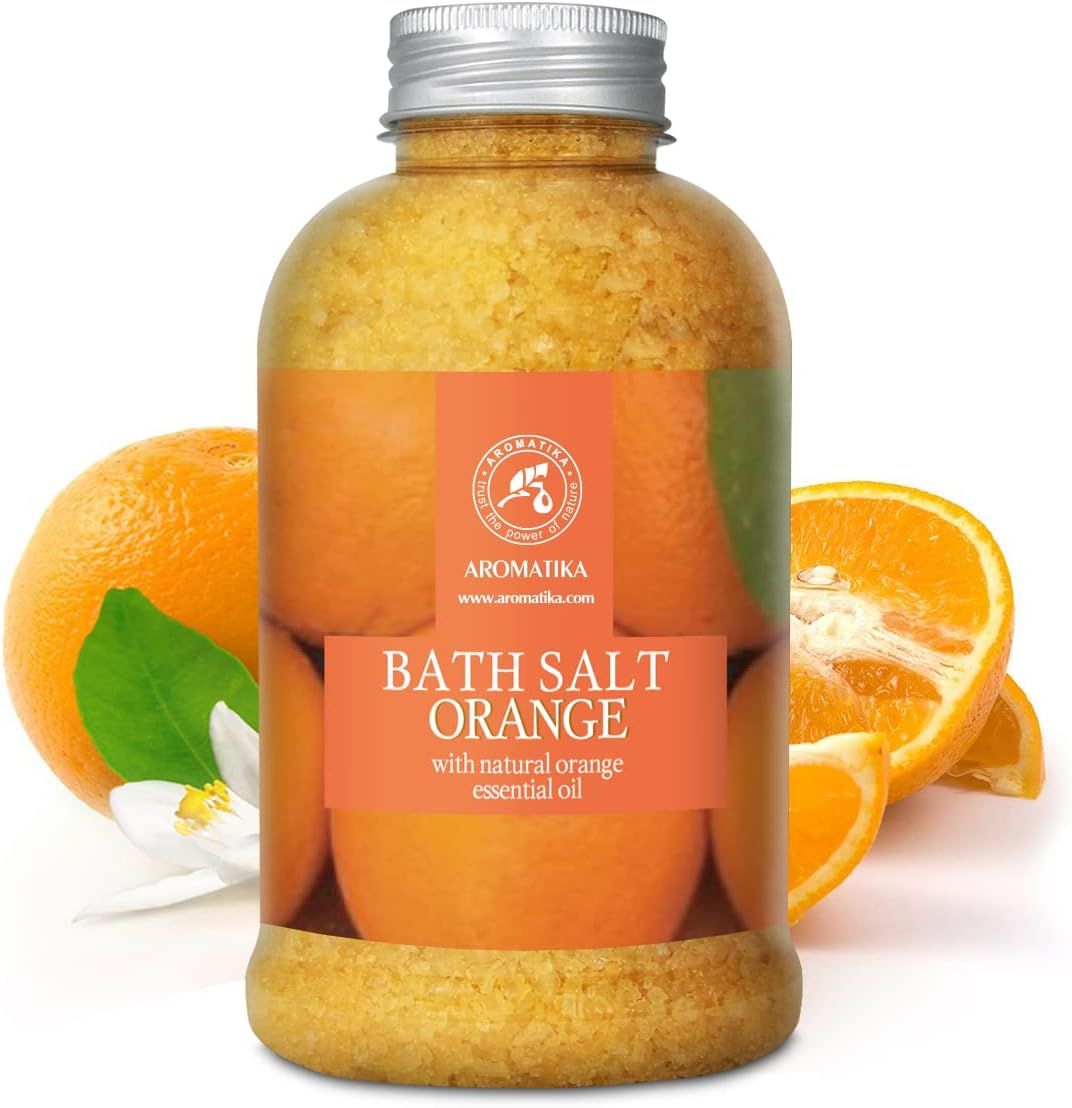 AROMATIKA  Badesalz mit Natürlichem Ätherischen Orangenöl