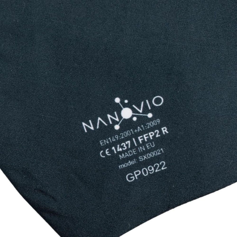 Nanovio FFP2 Maske wiederverwendbar I Dark Grey I Nano Maske aus Europa