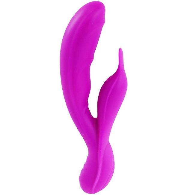 Lila Massager mit geschwungener Form.
