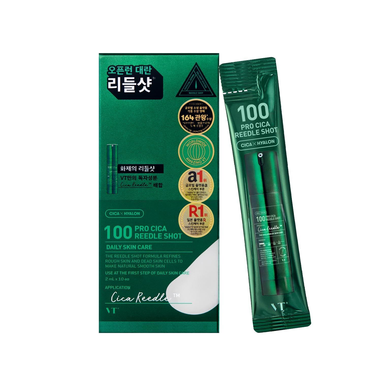 VT COSMETICS 100 Pro Cica Reedle Shot