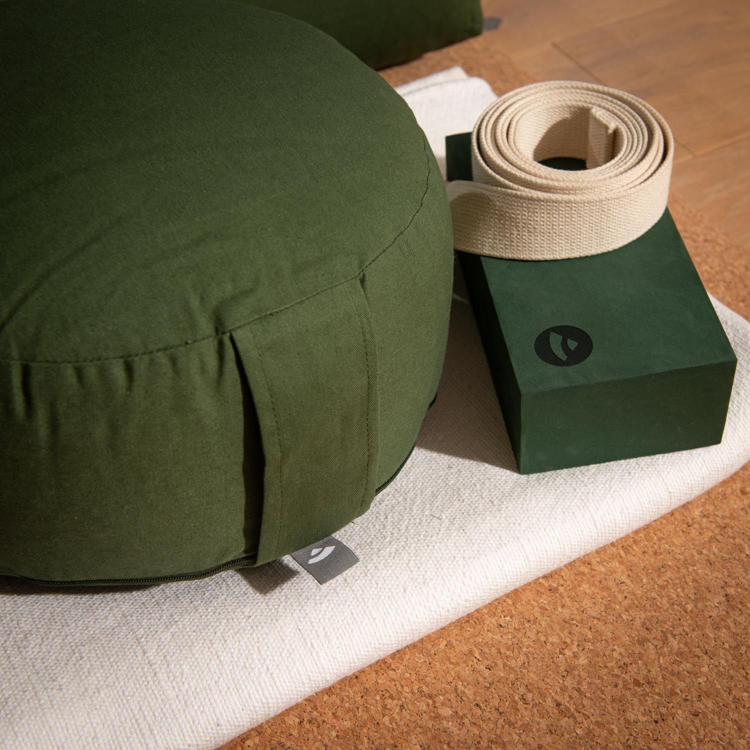 bodhi Meditationskissen RONDO ECO waldgrün