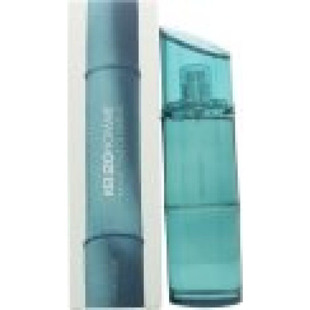 Blaues Kenzo Homme Eau de Toilette Marine Flakon und Verpackung. Aufschrift: KENZO HOMME, Eau de Toilette Marine.