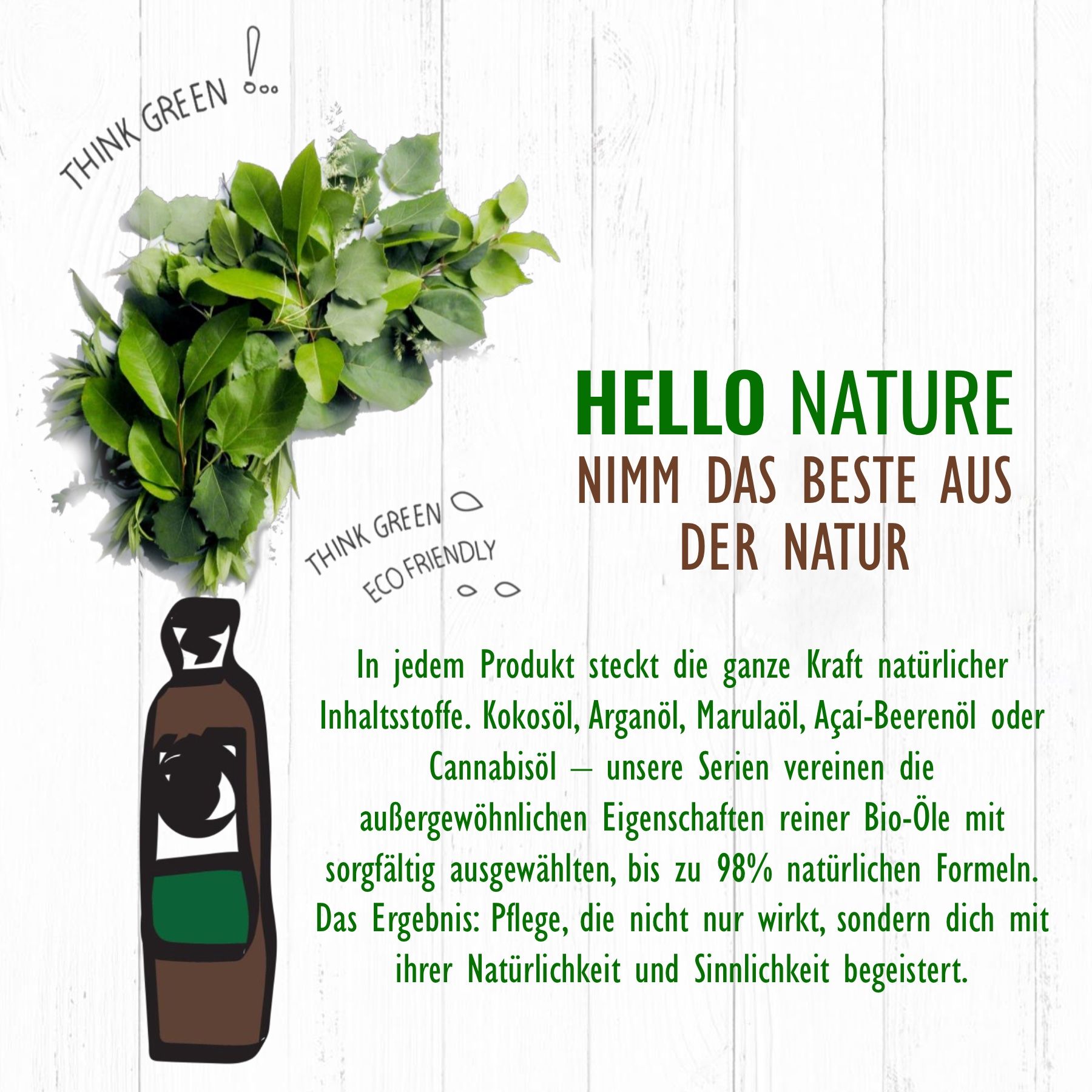 Hello Nature Body Milk Lotion für Körperpflege mit Kokosöl BIO