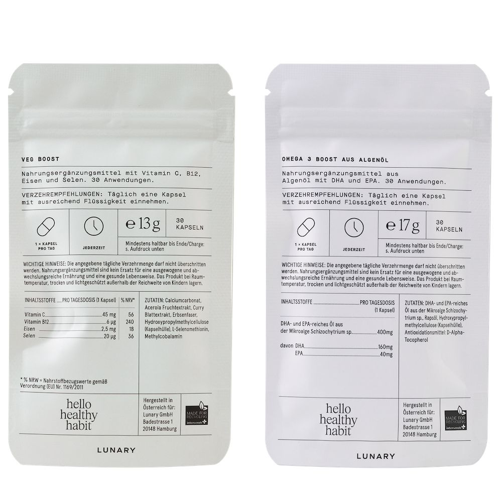 LUNARY Magnesium 4-fach Komplex, gut verträglich und hoch verfügbar, mit Vitamin B6