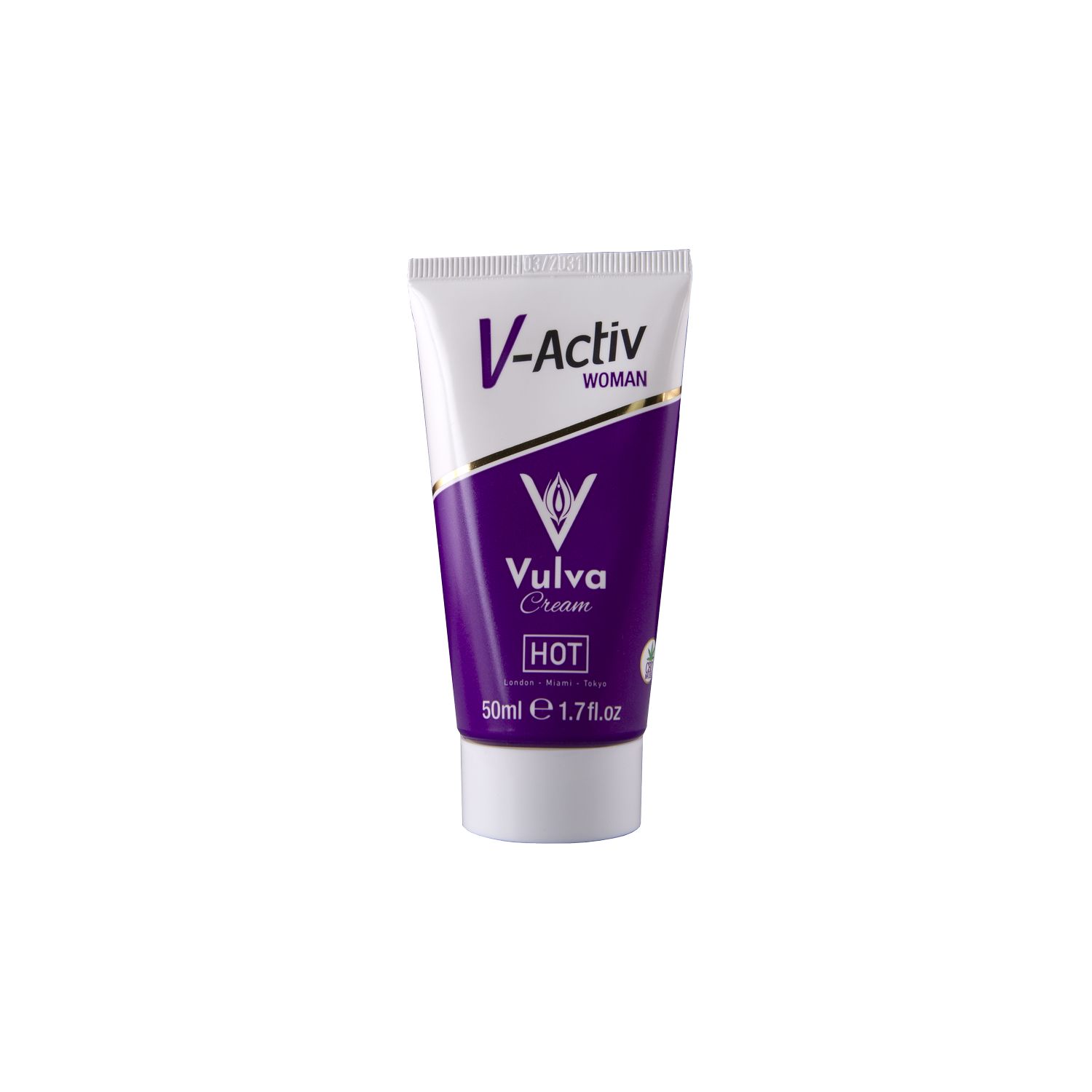V-Activ Vulva Cream HOT mit CBD, 50ml Tube.