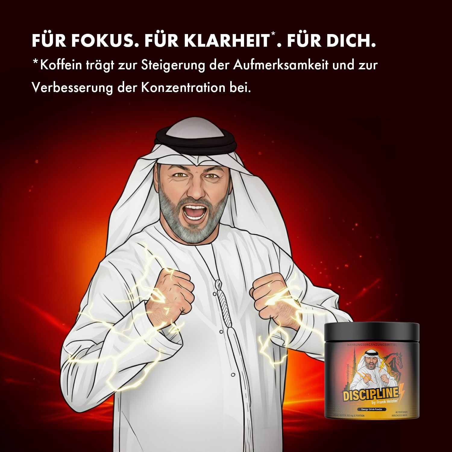 DISCIPLINE Energy Drink Pulver - by Frank Heister