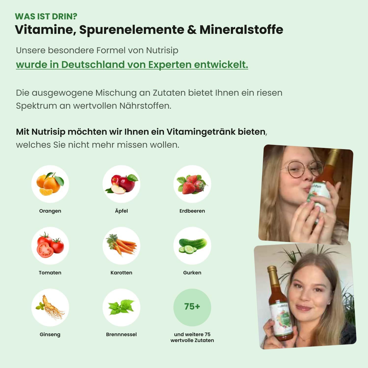 Nutrisip – Flüssiges Multivitamin Mikronährstoffkonzentrat