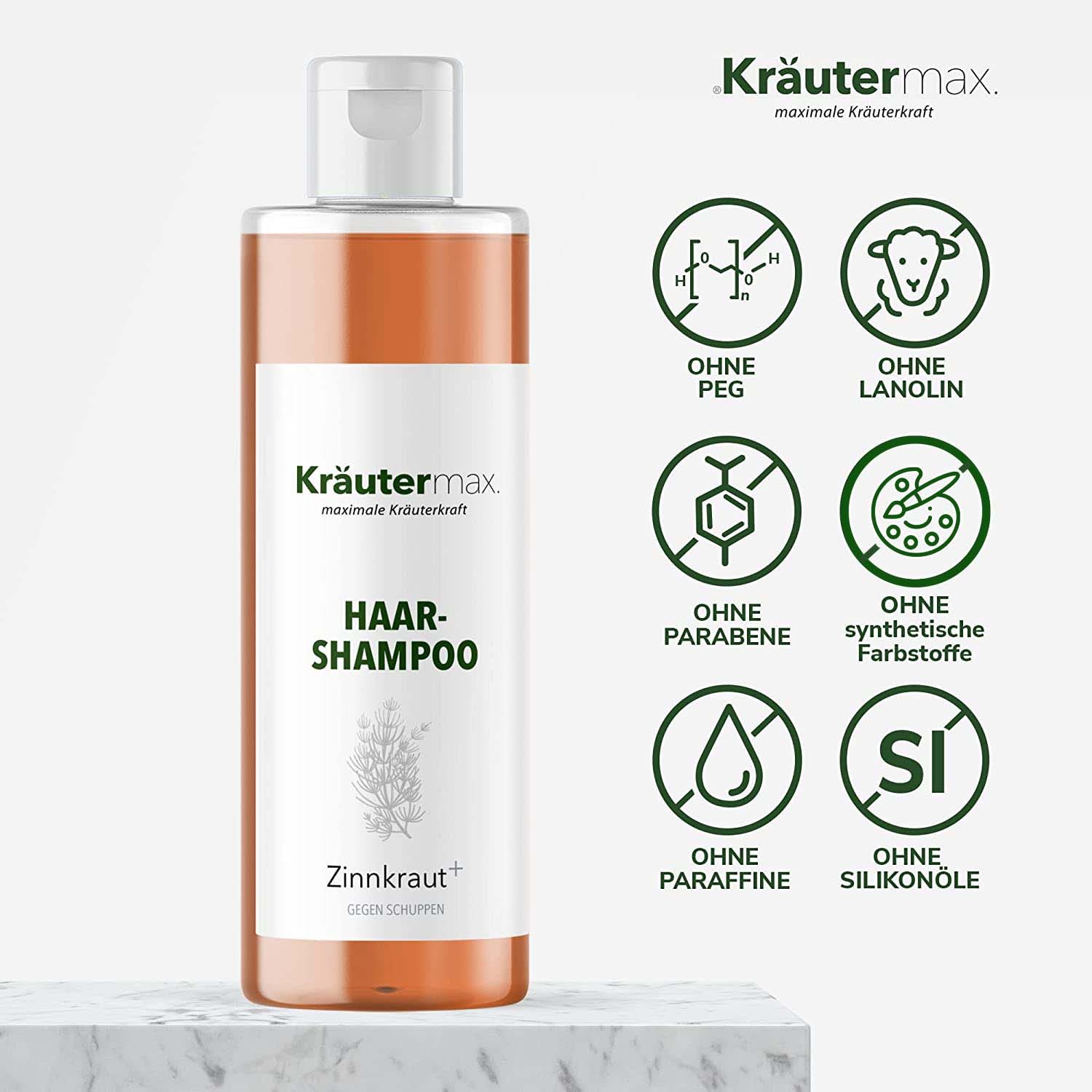 Kräutermax Haarshampoo Zinnkraut plus.