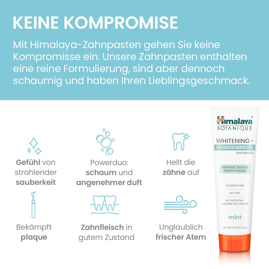 Himalaya Botanique Whitening-Zahnpasta mit Hydroxylapatit