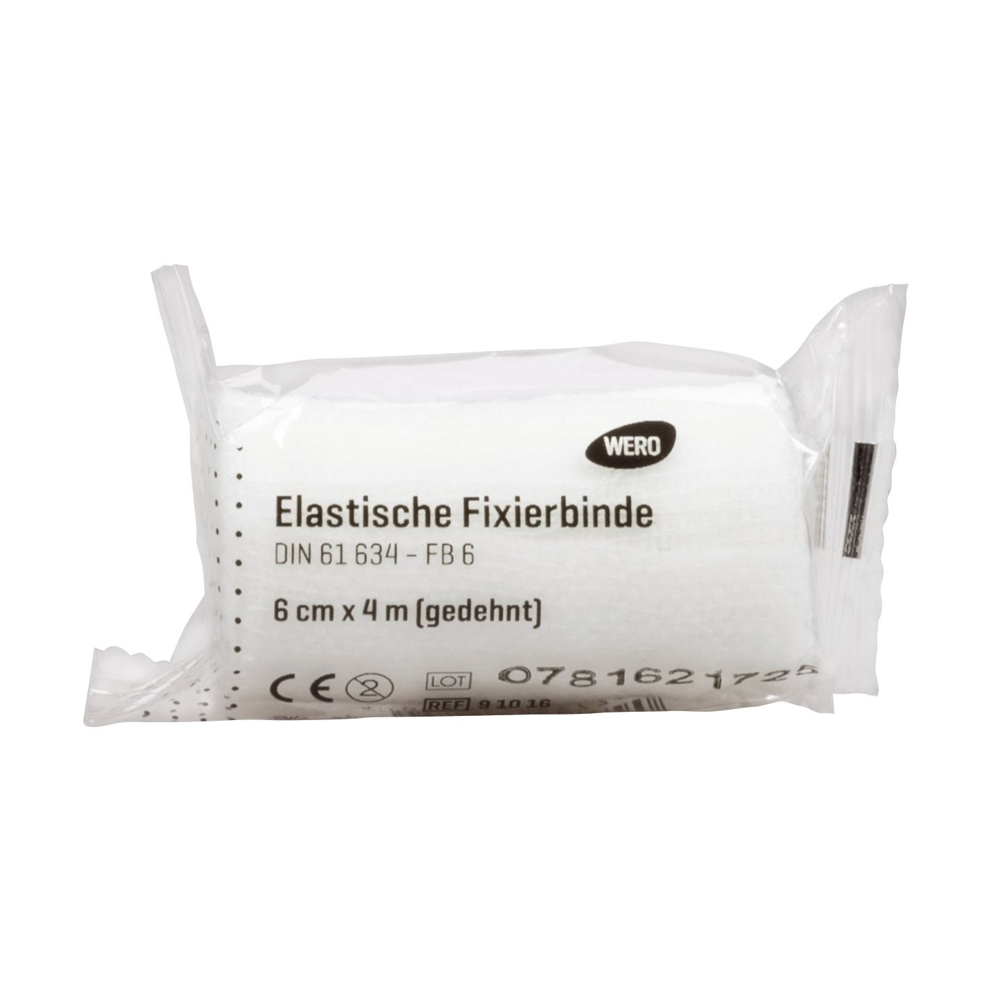 WERO Elastische Fixierbinde DIN 61 634 - FB6 6cm x 4m