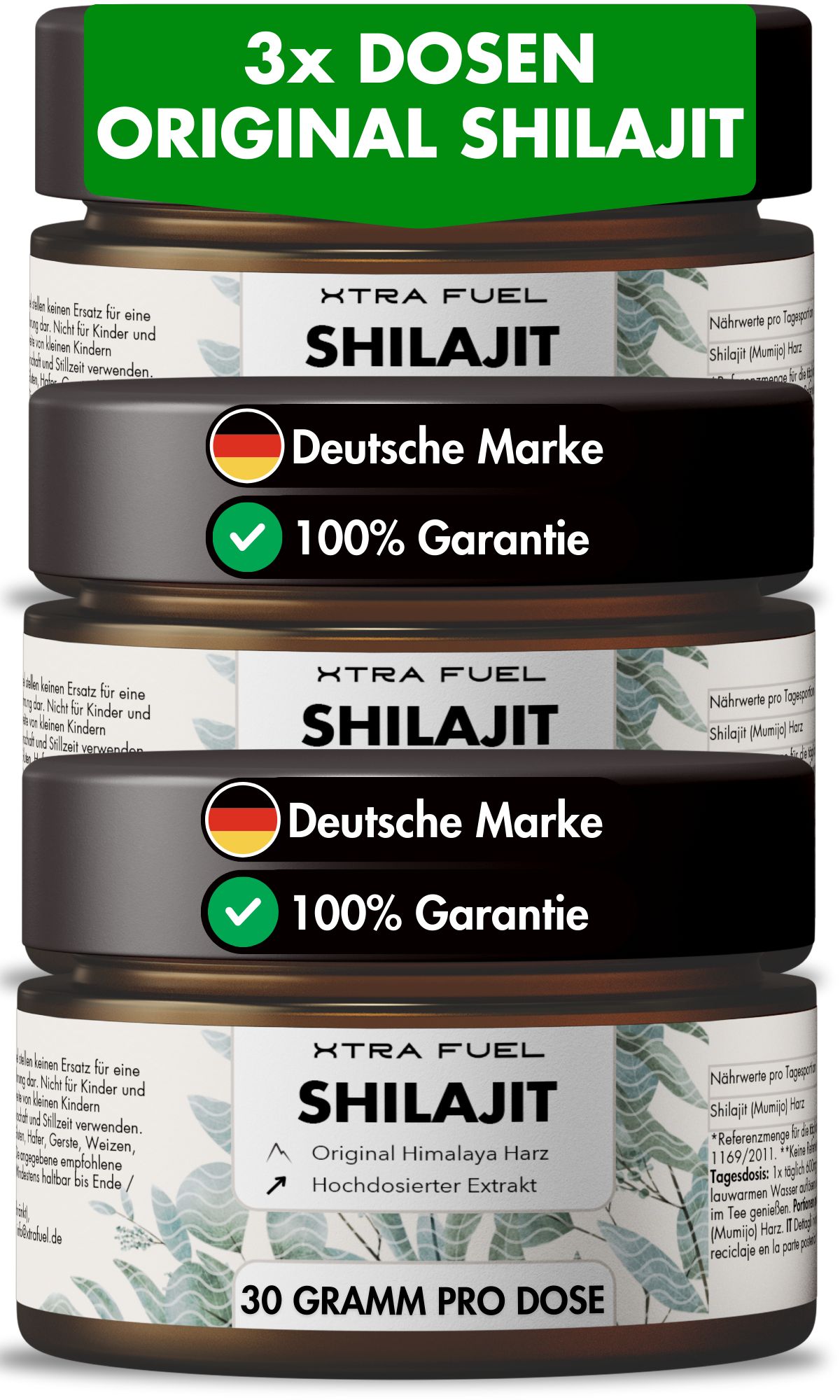 XTRA FUEL Shilajit Harz - Original Himalaya Mumijo
