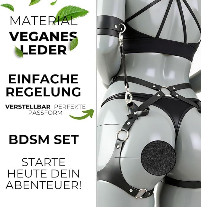 FOPS Harness Handschellen-Set Verstellbarer Bondage Gürtel