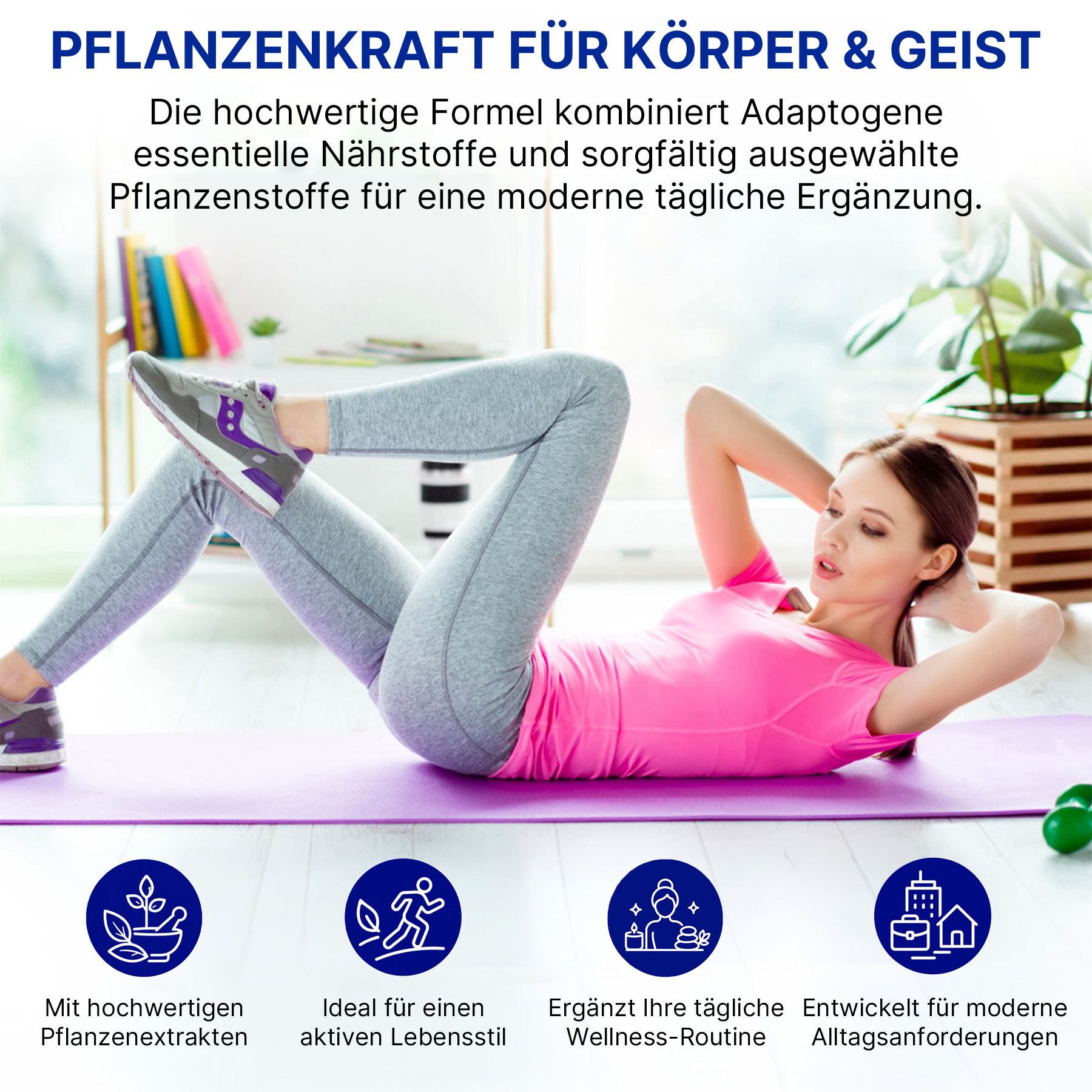 ALIVER Cortisol Support Unterstützung Komplex Ashwagandha Magnesium Kapseln