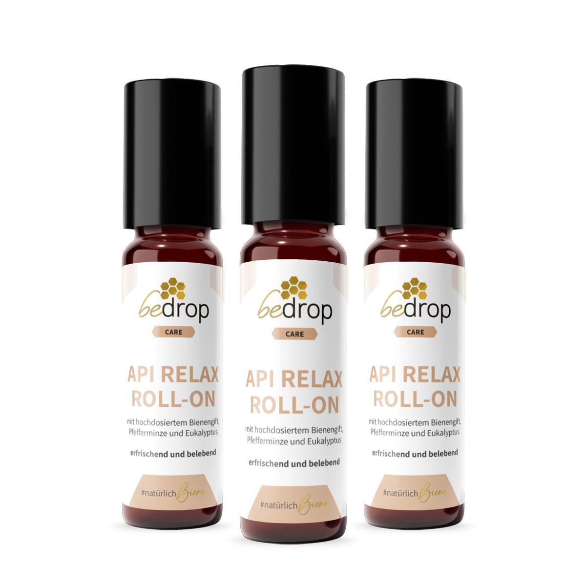 bedrop API RELAX ROLL-ON mit hochdosiertem Bienengift, Pfefferminze und Eukalyptus Set