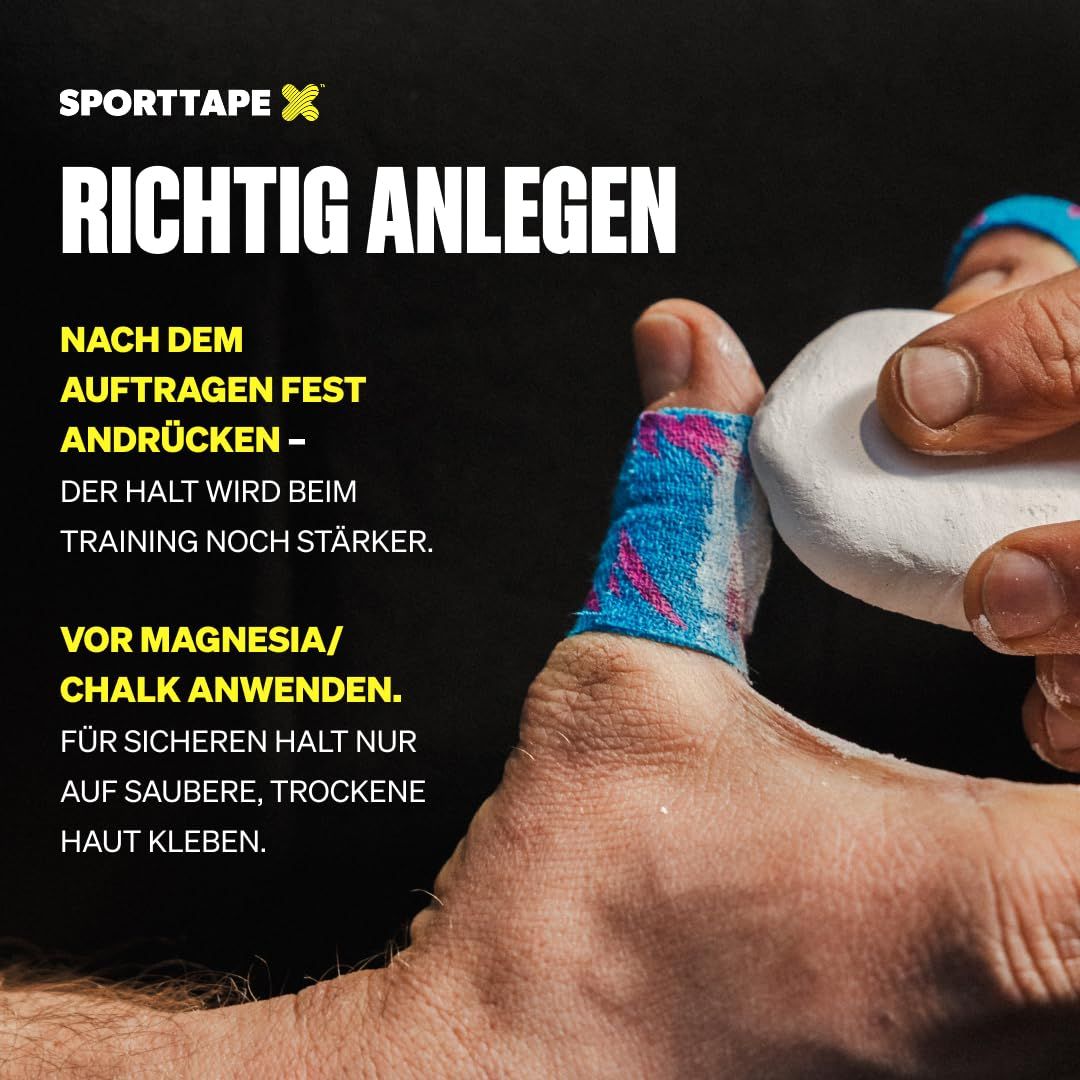 SPORTTAPE Hook Grip Daumentape – 3 Rollen - 3,8 cm x 4,9 Gemischt