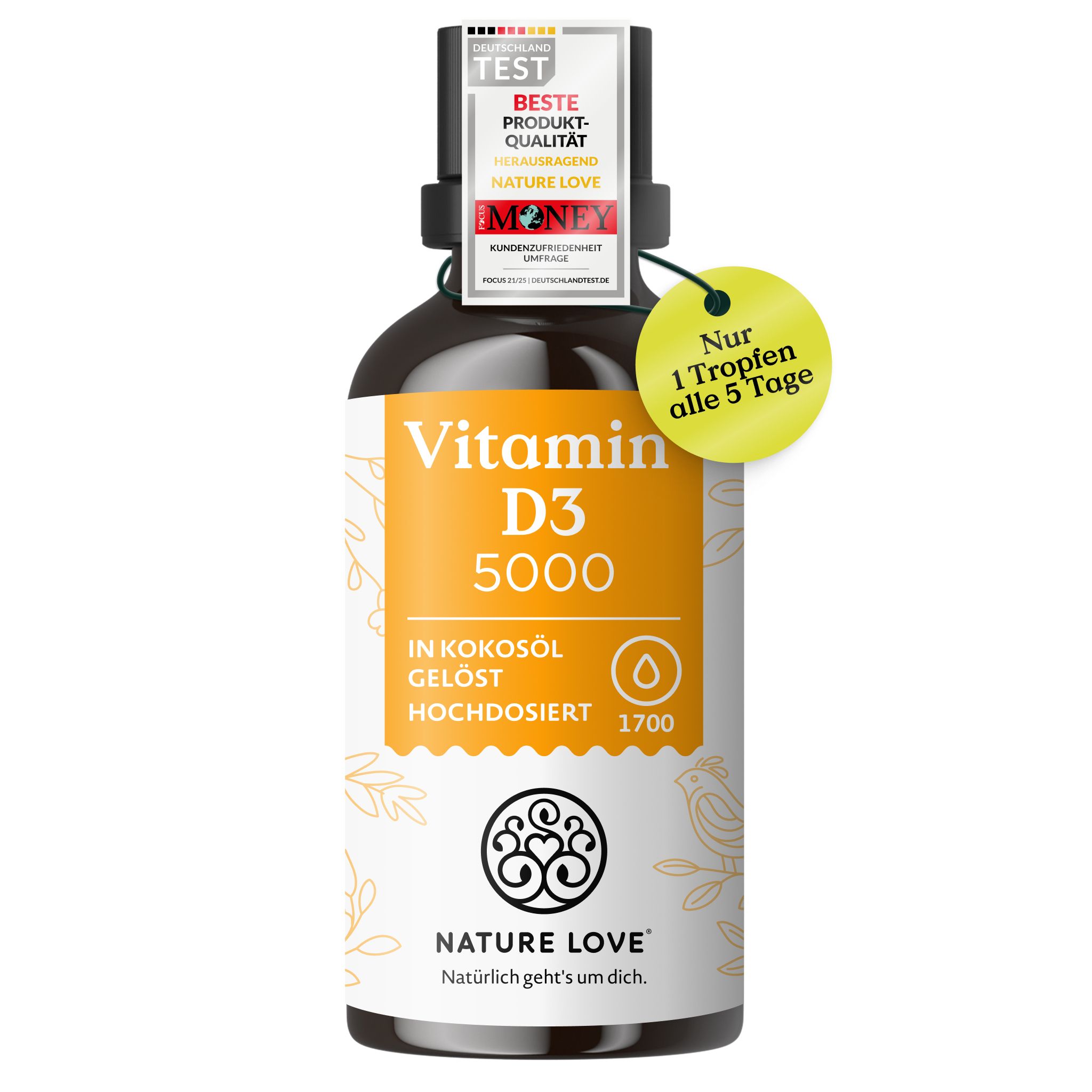 NATURE LOVE® Vitamin D3 5000 I.E.