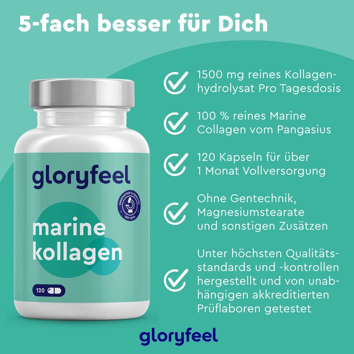 gloryfeel® Marine Collagen Meereskollagen Kapseln