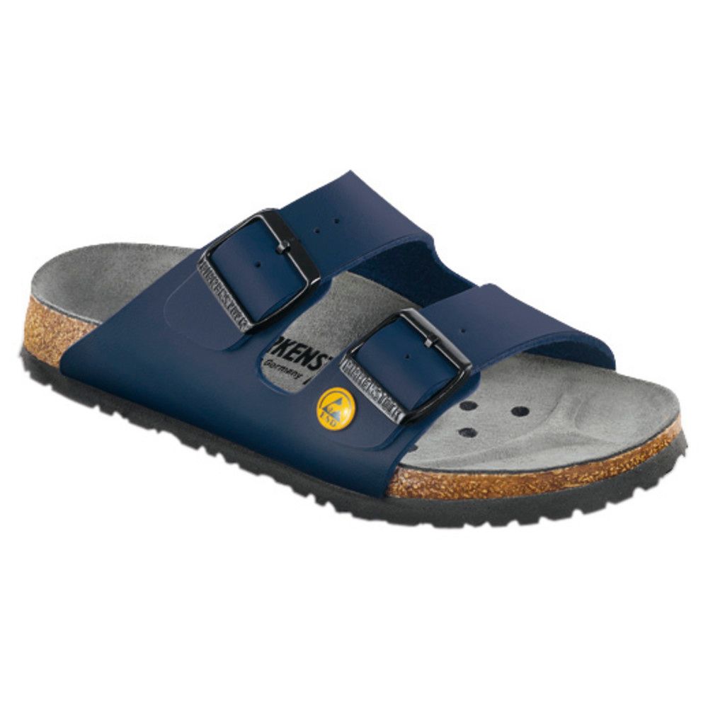 Birkenstock Arizona ESD Pantolette blau normale Weite Gr. 37