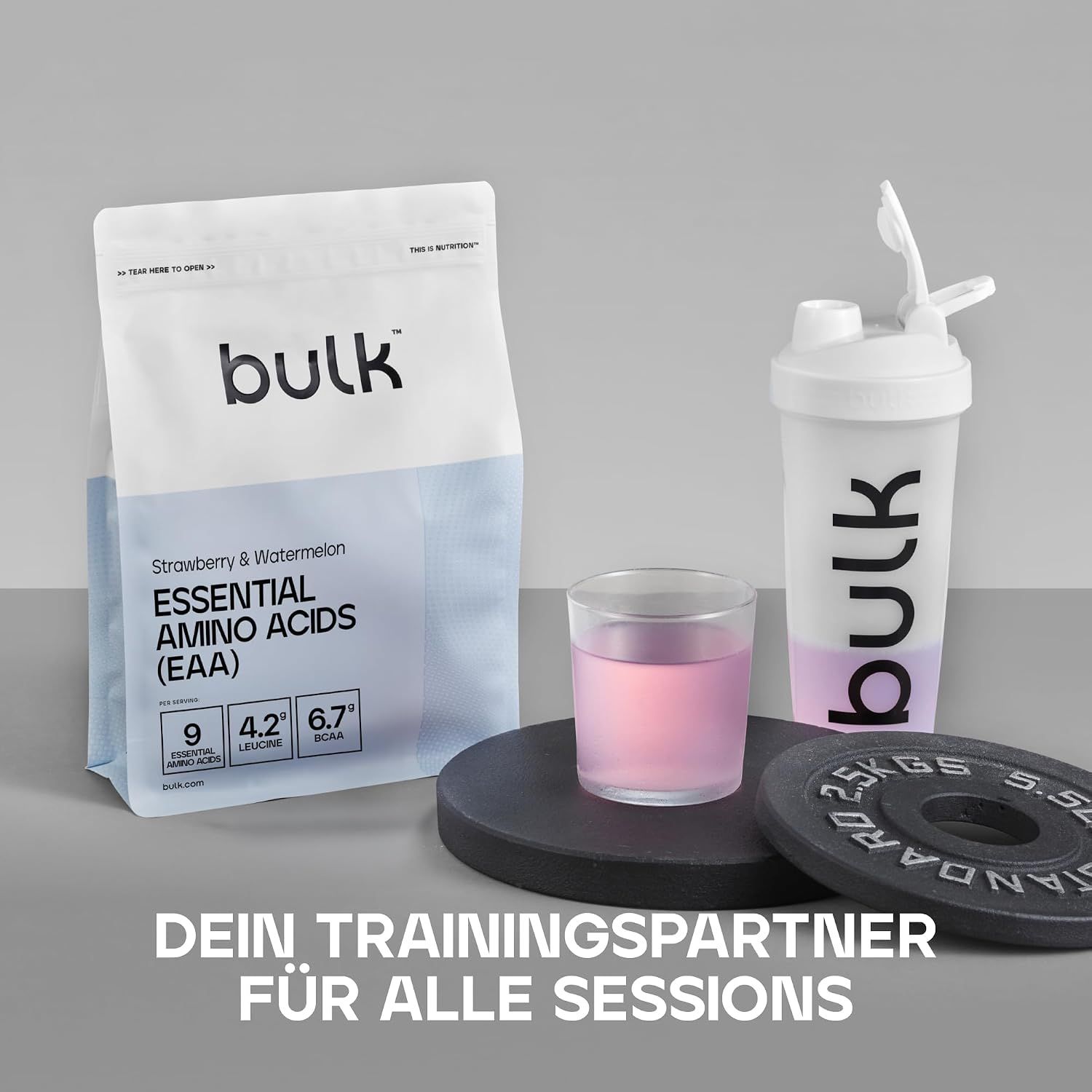 Packung mit essentiellen Aminosäuren (EAA) Erdbeer-Wassermelone.