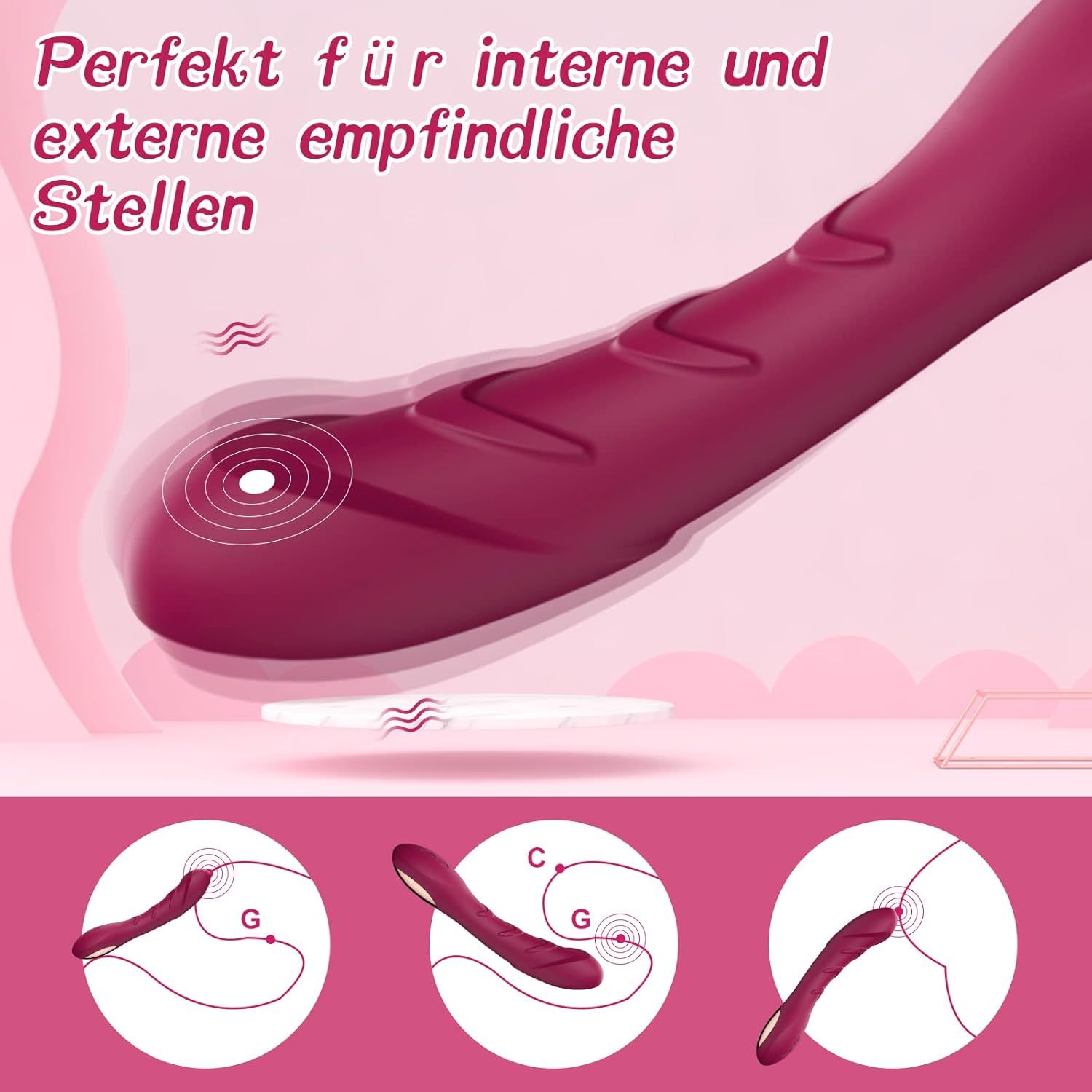 YICOCO Silikon G-Punkt Vibrator Sexspielzeug
