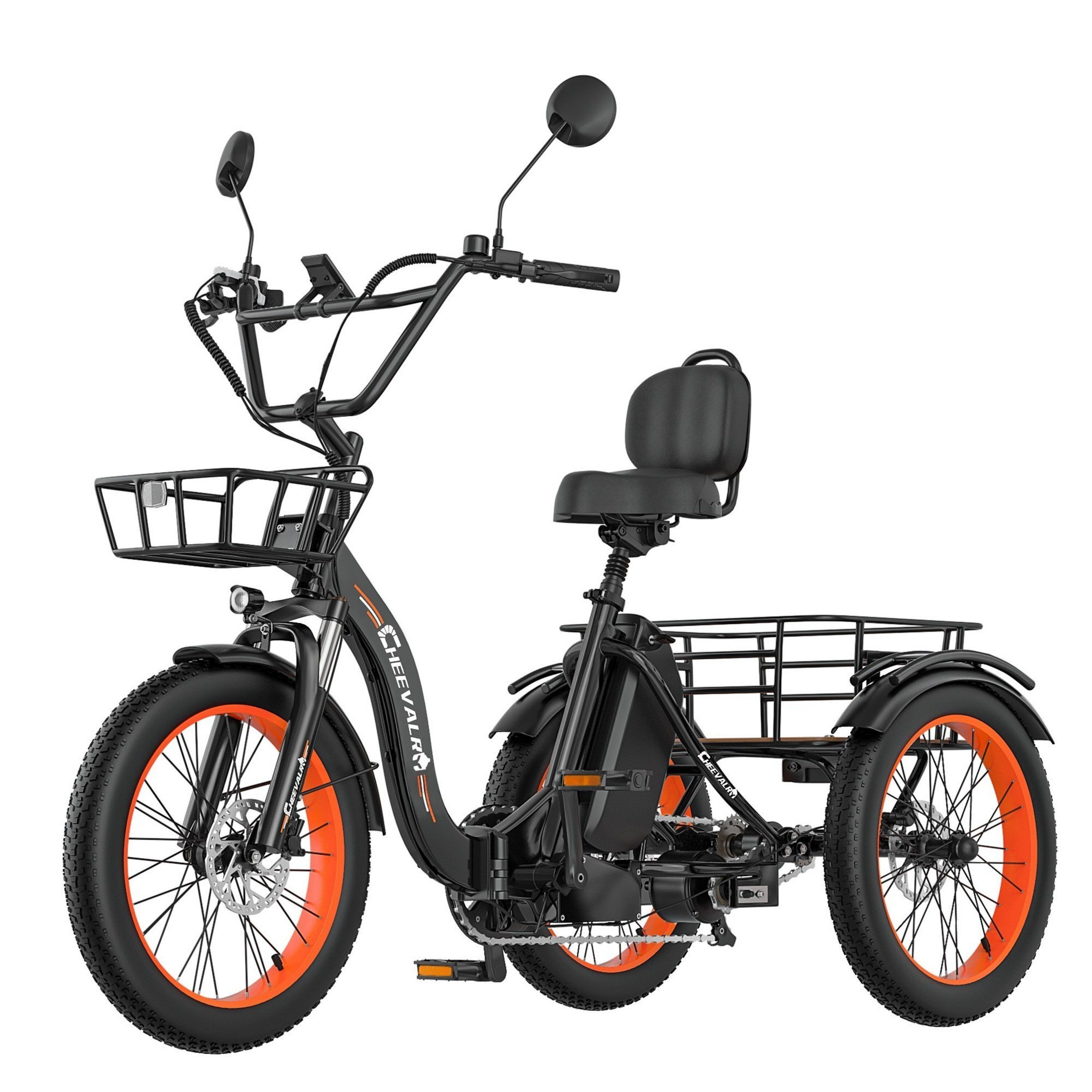 Cheevalry CF750 Elektrisches Lastendreirad mit 48V 20Ah Akku für große Reichweite