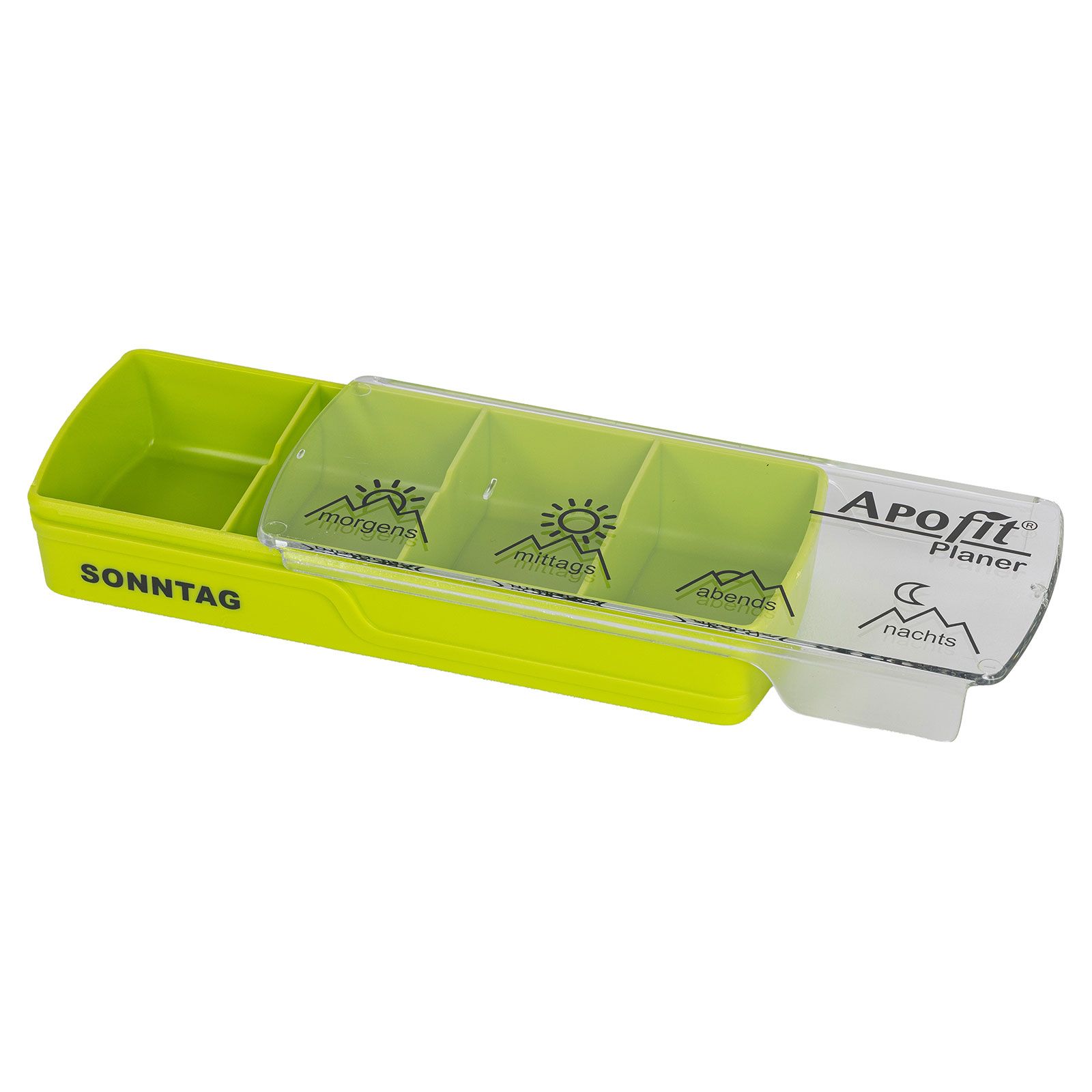 APOfit Wochendispenser 7 Dosierer Planer grün