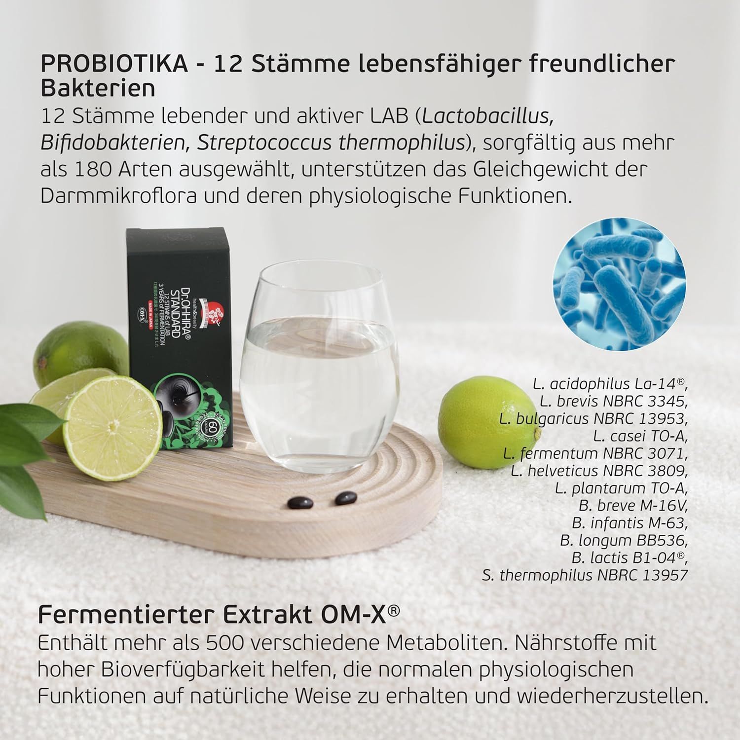 Dr. OHHIRA Probiotika mit 12 Stämmen, 3-Jahres-Fermentation