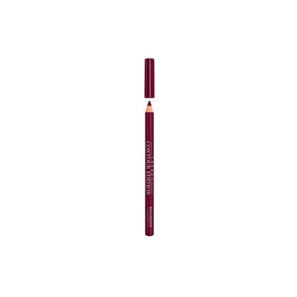 Dunkelroter Lipliner, Kappe abgenommen, Bourjois Contour Edition.