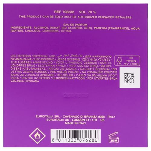 Rückseite der Verpackung. Enthält Informationen zu Inhaltsstoffen, Hersteller und Warnhinweisen. Mit QR-Code.