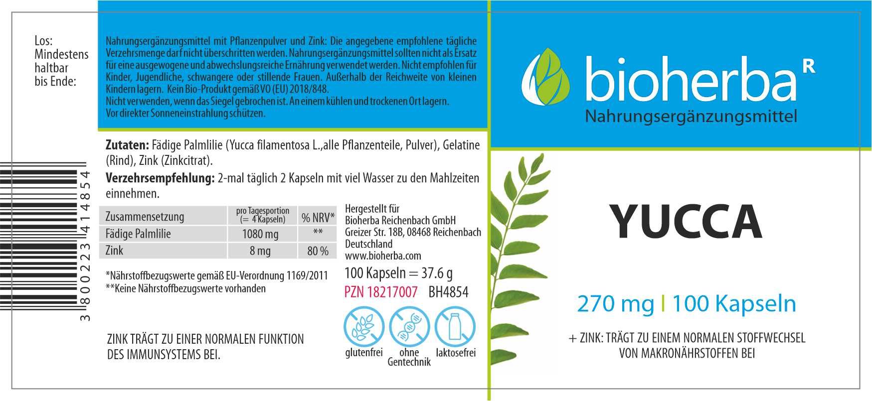 Bioherba Yucca Kapseln