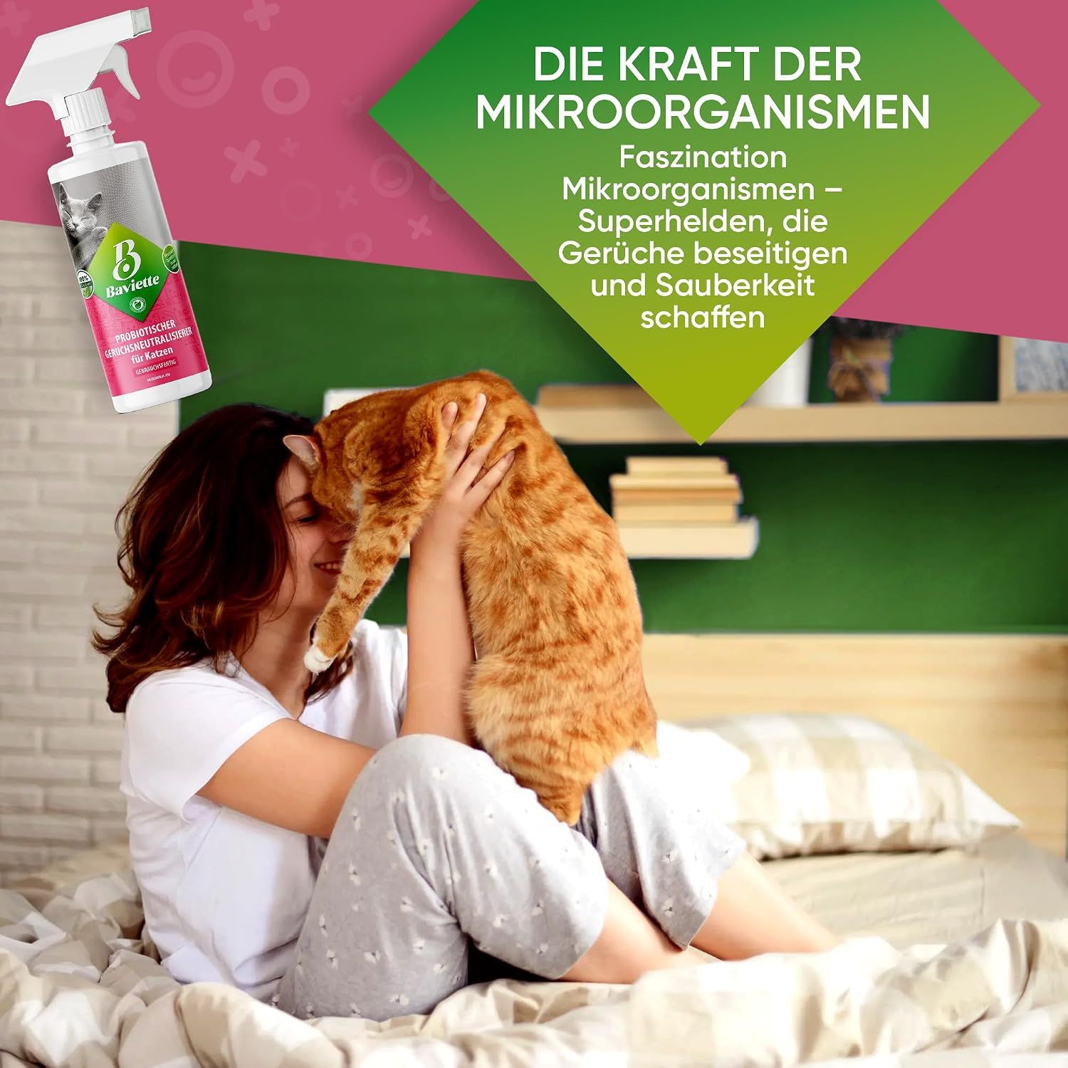 Baviette Probiotischer Geruchsneutralisiserer für Katzen