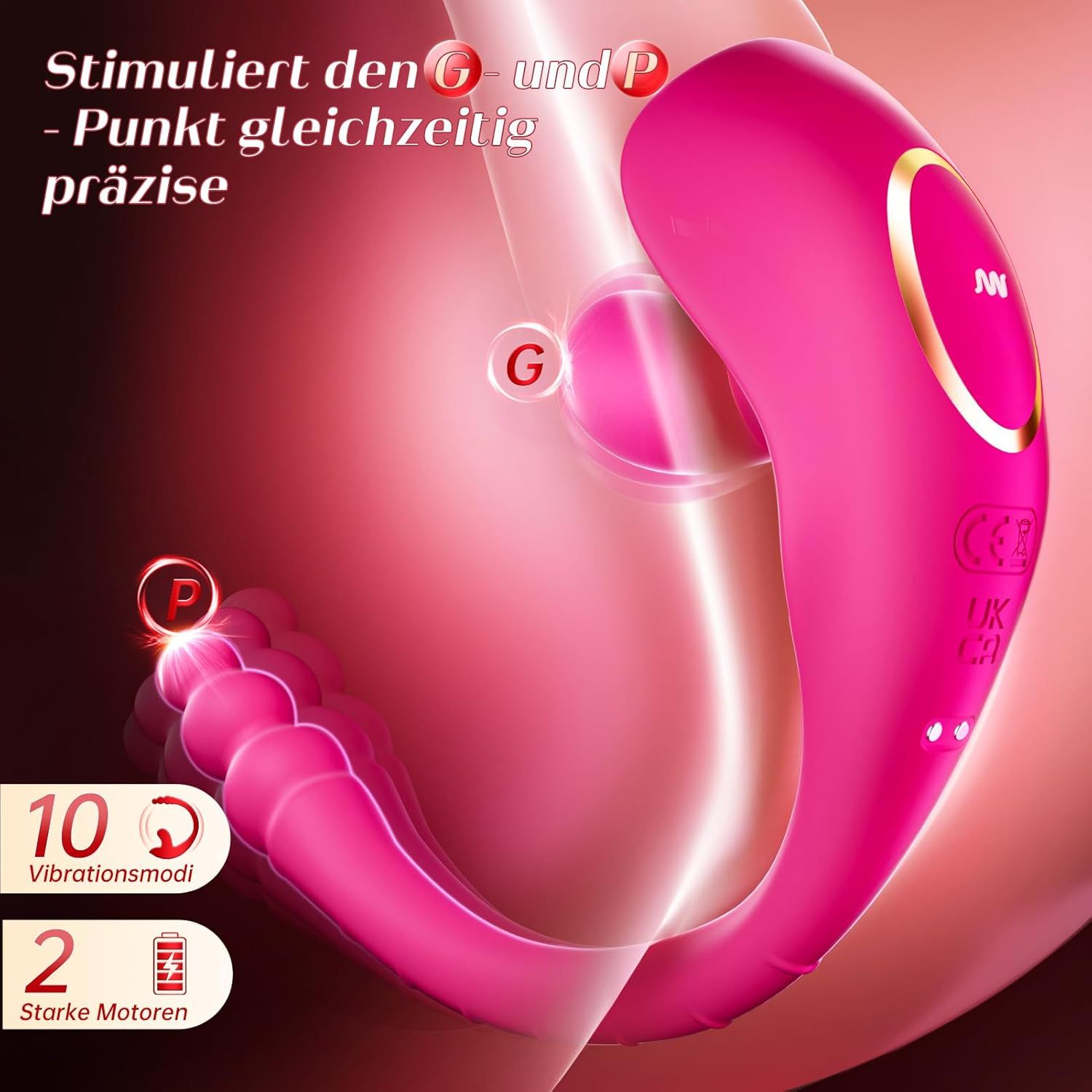 rinofans 2in1 Vibrator G-Punkt Anal Klitoris Vibratorensets
