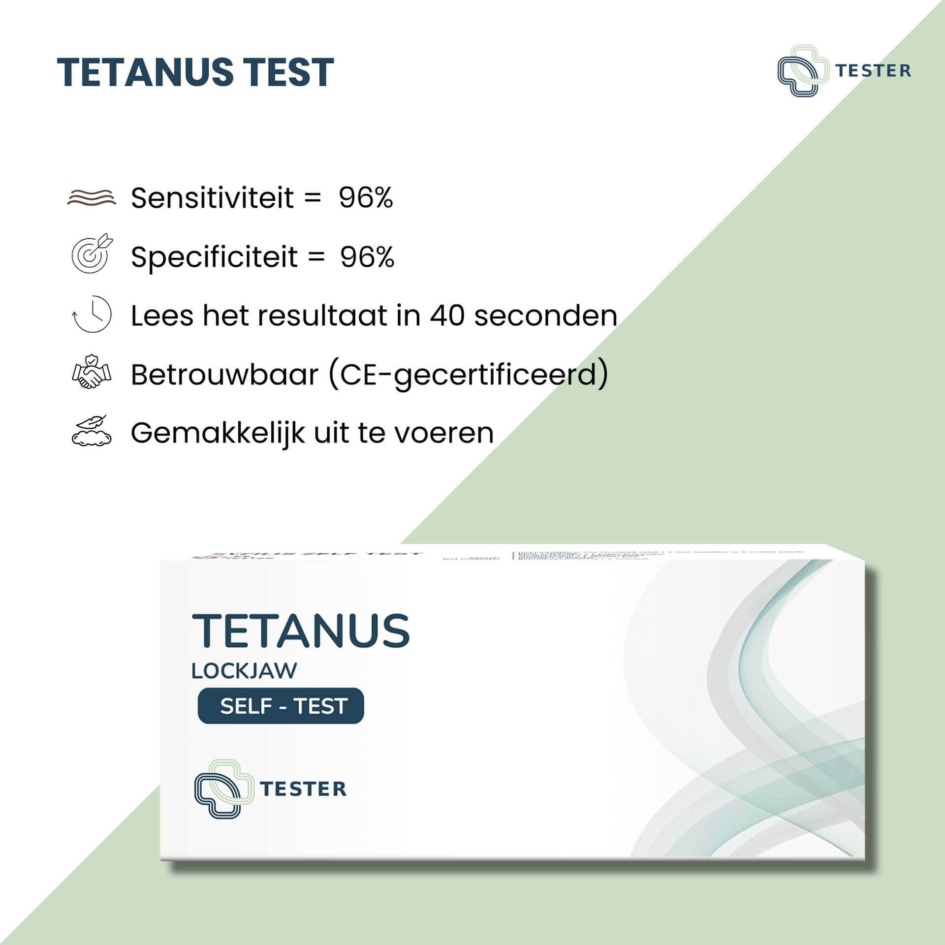 Tetanus-Test - Tetanus Antikörper für Zuhause - CE-zertifiziert - The Tester