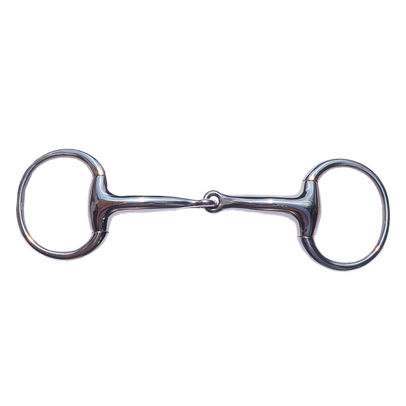 Metall Olivenkopftrense. Zwei runde Ringe mit einem Mundstück verbunden.