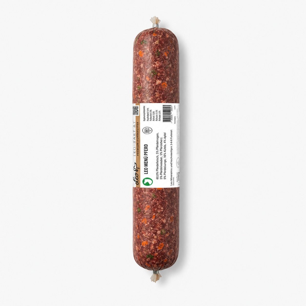 Leo Barf Rolle Pferd Menü Vorratspackung