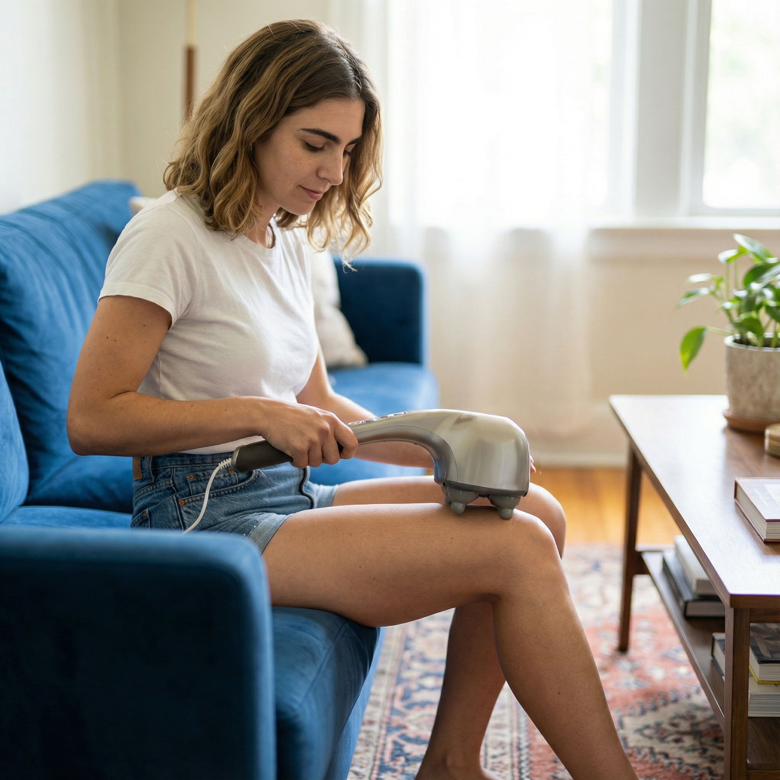 Massagepistole mit 4 Aufsätzen – Tiefenmuskelmassage für Rücken, Schultern, Nacken & Beine