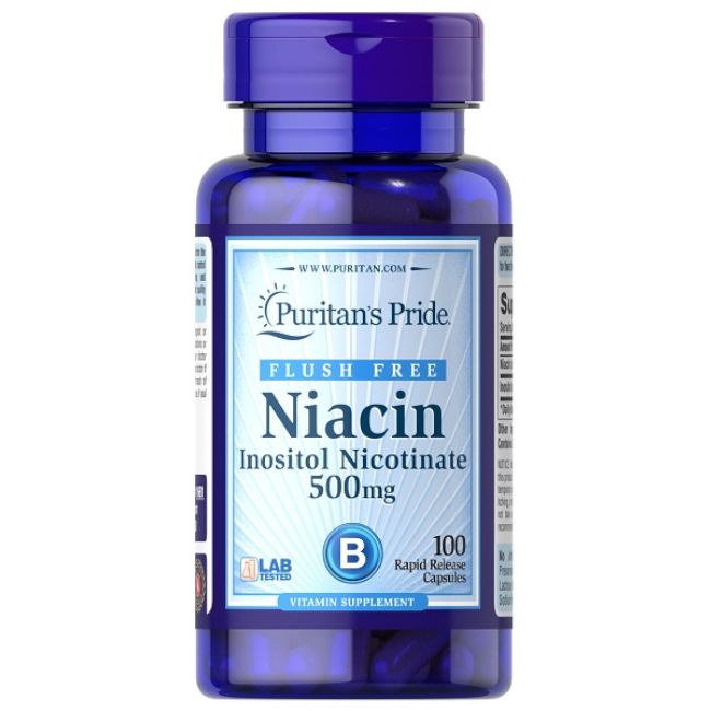 Puritan's Pride Flush-Free Niacin 500 mg