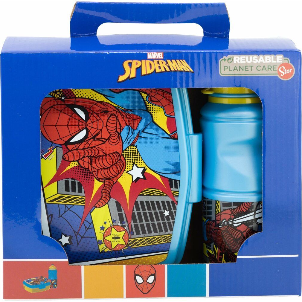 Spiderman 2-teiliges flaschen- und sandwichmaker-set