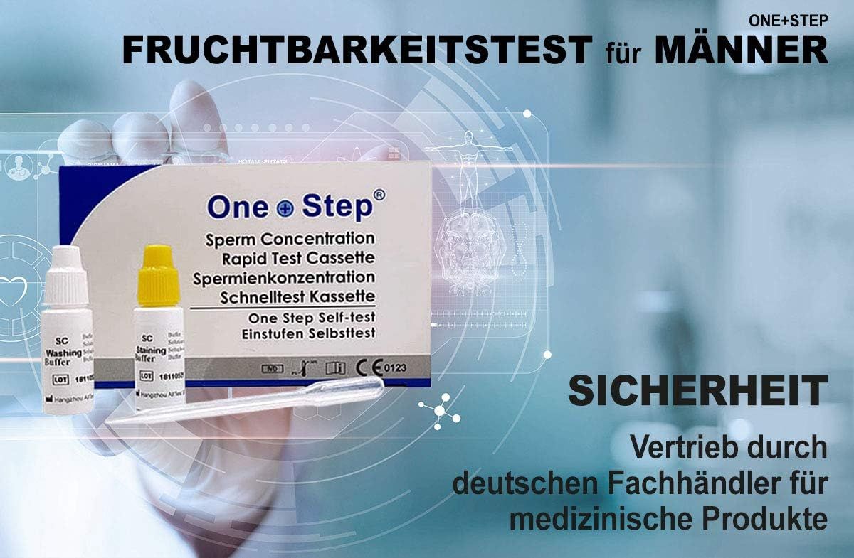 One+Step Fruchtbarkeitstest Sperma Test für Männer - Spermientest für zu  Hause 1 St 