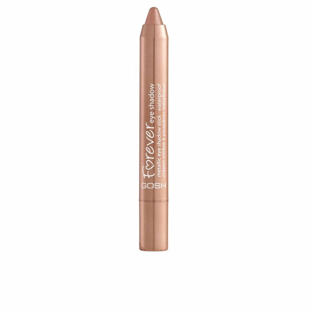 Gosh Forever Metallic Lidschattenstift 03 Light Copper. Stift in Kupferfarbe mit Produktnamen und Marke.