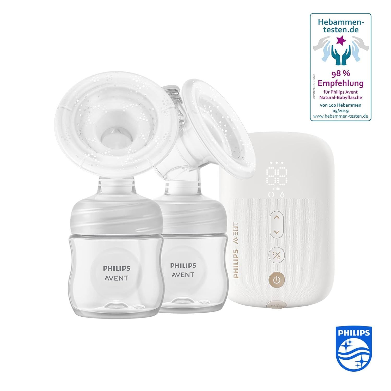 Philips Avent elektrische Doppelmilchpumpe – Tragbare Milchpumpe