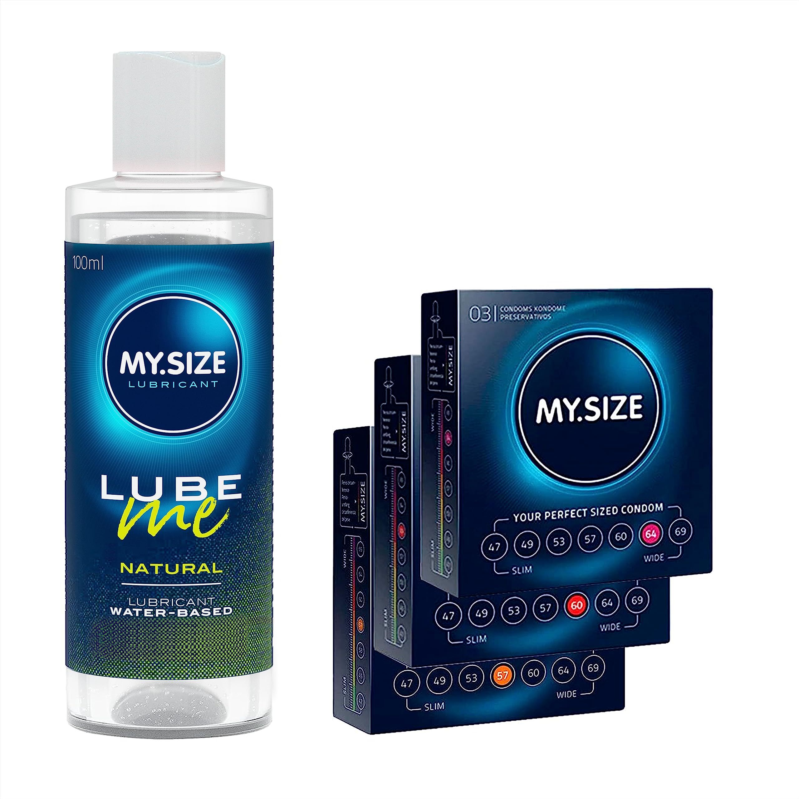 MY.SIZE Kondome + LUBE ME Natural Set