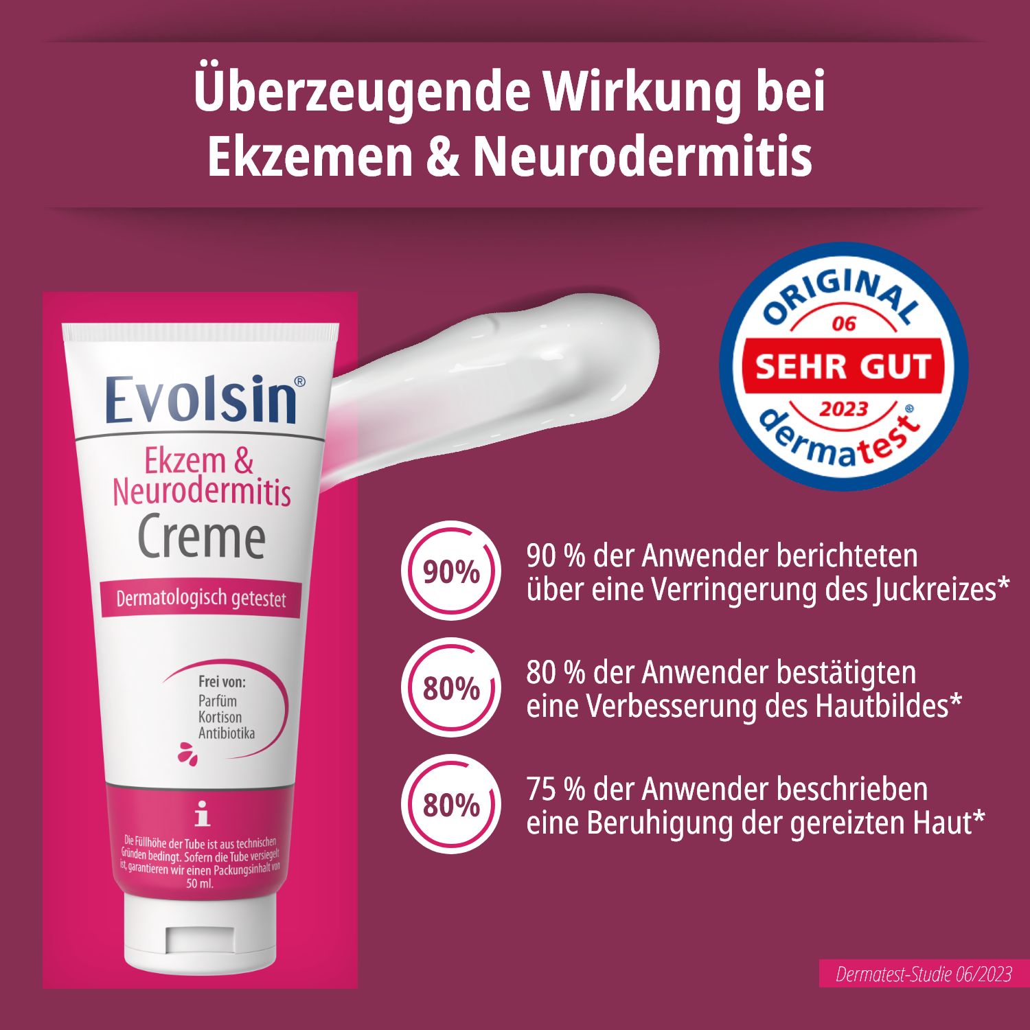 Evolsin® Ekzem & Neurodermitis Creme Doppelpack - Mindert Juckreiz & beruhigt gereizte Haut